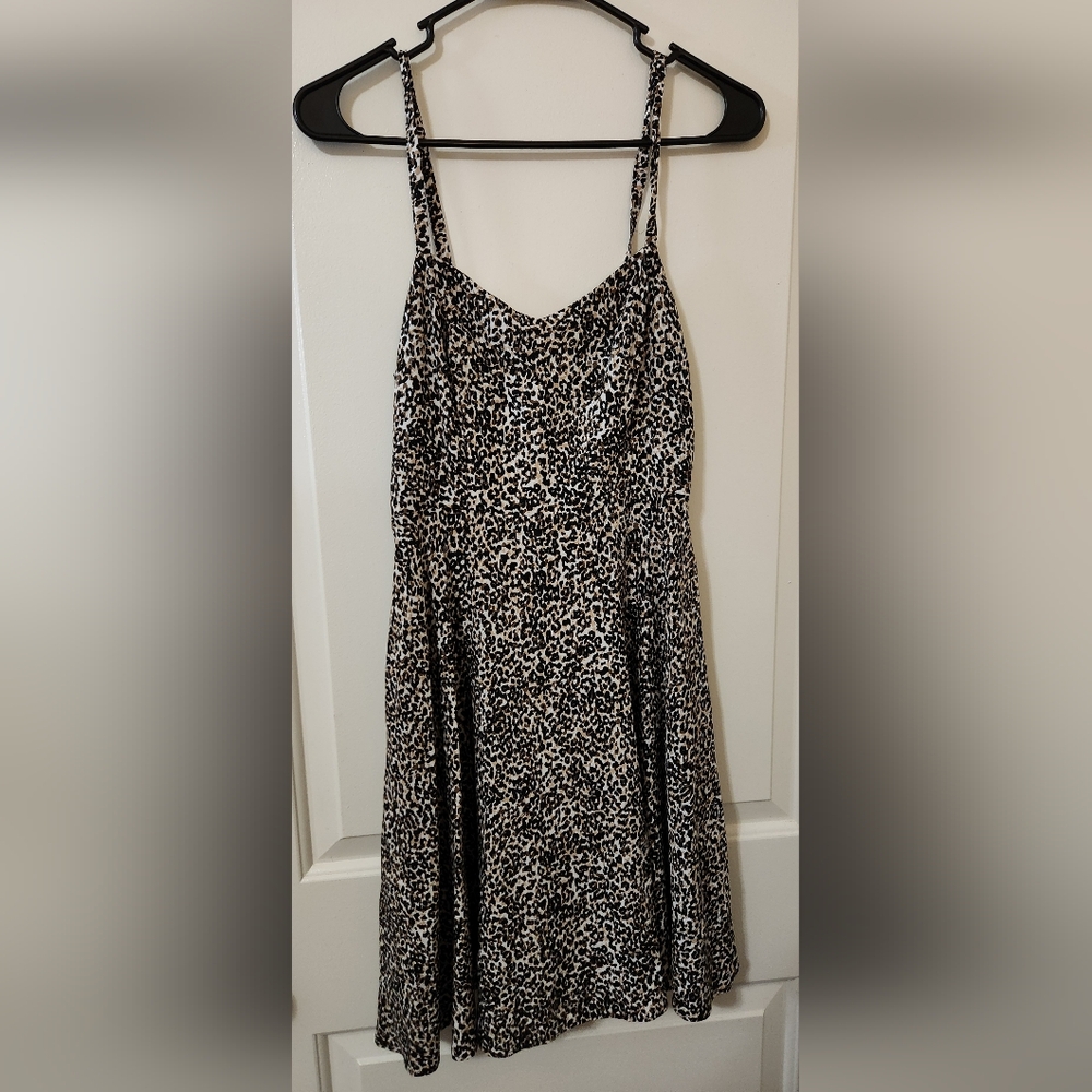 Old Navy Cheetah Pront Flowy Cami Dress
